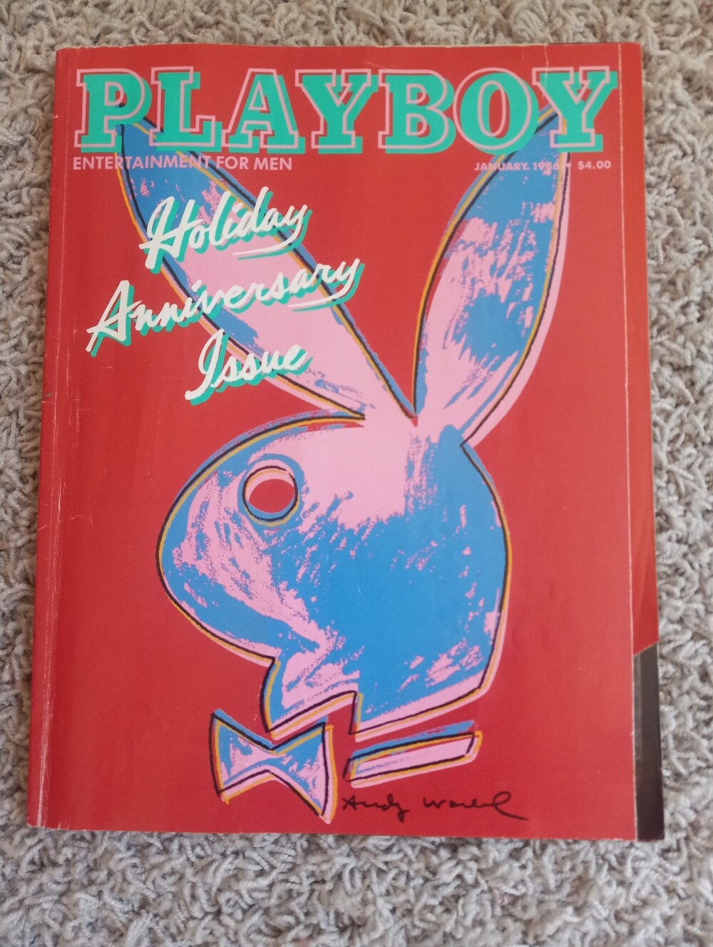 Jan 1986 PLAYBOY ANDY WARHOL